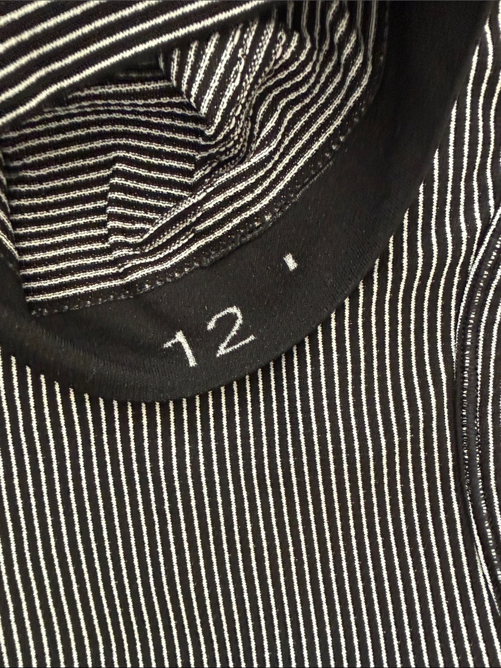 Lululemon Women’s Striped Racerback Tank Top - Black & White - Picture 5 of 7